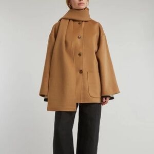 Scarf Wool Camel Coat
